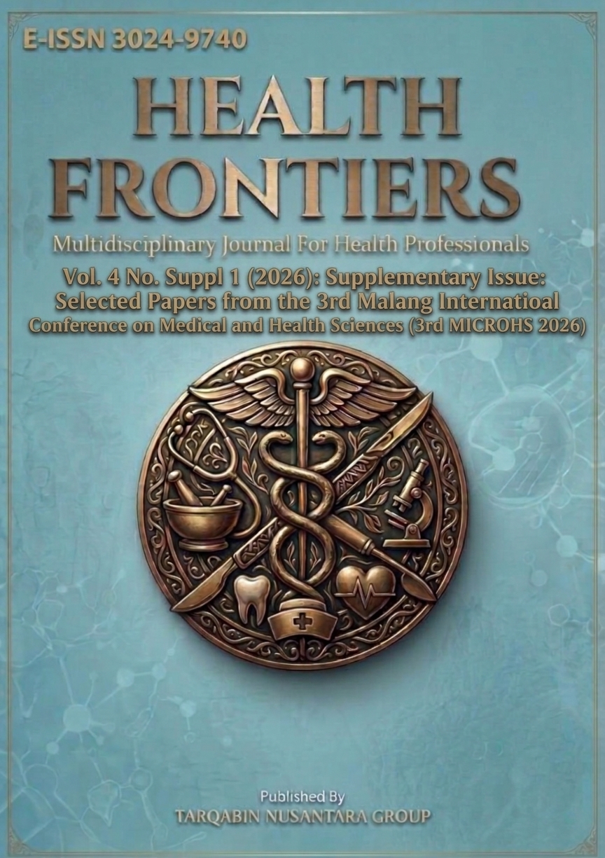 
				View Vol. 4 No. Suppl 1 (2026): Supplementary Issue: Selected Papers from the 3rd Malang International Conference on Medical and Health Sciences (3rd MICROMEDHS 2026)

			